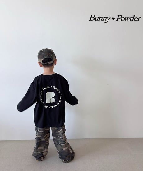 【BUNNY POWDER】【予約商品】bunny logo big long tee【90-150cm】【MOM】