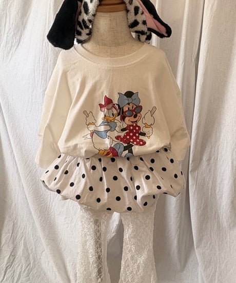 Minnie×daisy tee【90-130cm】【MOM】
