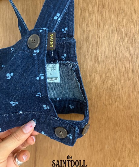 【saont doll】【予約商品】cherry denim set up-TOPS-【90-150cm】