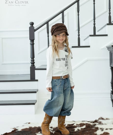 【ZANCLOVER】【予約商品】lace layered tee【70-150cm】