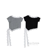 【ZANCLOVER】【予約商品】lace ribbon tee【70-150cm】