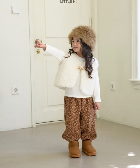 【LITTLE HI】【予約商品】leopard sweat pants【80-120cm】