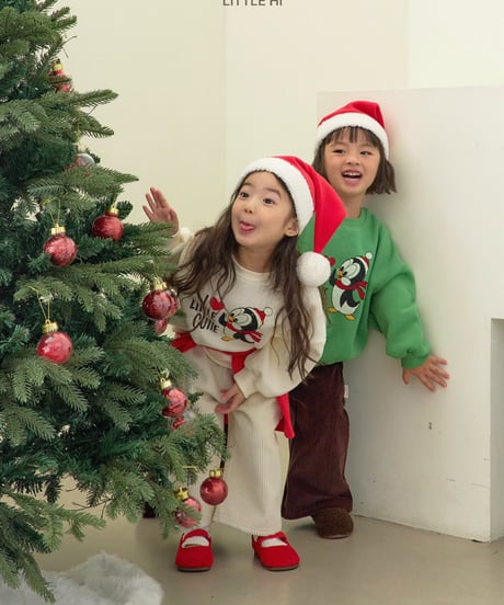 【LITTLE HI】【予約商品】I♡LITTLE penguin pullover【80-120cm】