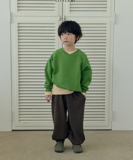 【LITTLE HI】【予約商品】Simple vneck pullover【80-120cm】