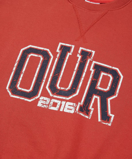 【OUR】【予約商品】”OUR 2016” vintage print pullover【90-160cm】