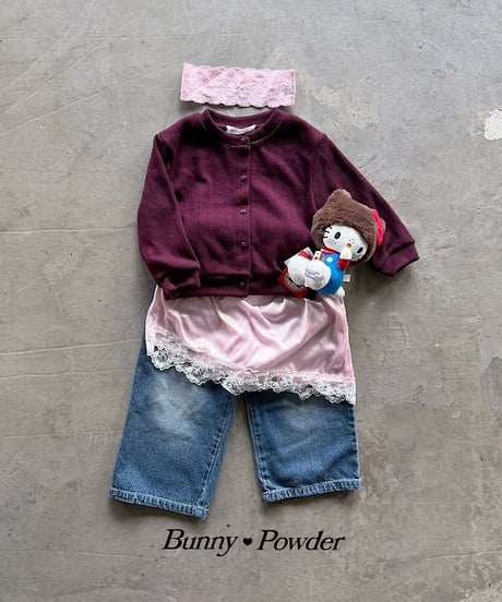 【BUNNY POWDER】【予約商品】basic denim pants【90-150cm】
