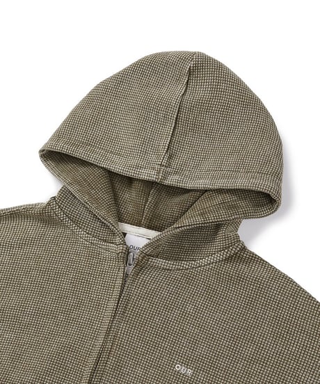 【OUR】【予約商品】pigment waffle parka【90-160cm】