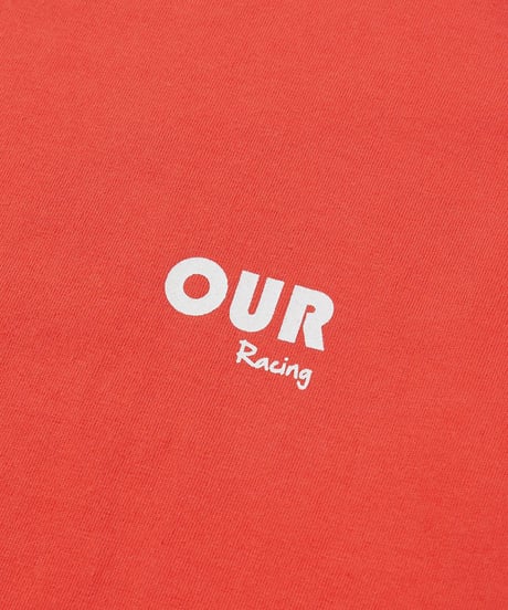 【OUR】【予約商品】”OUR racing” print long tee【90-160cm】
