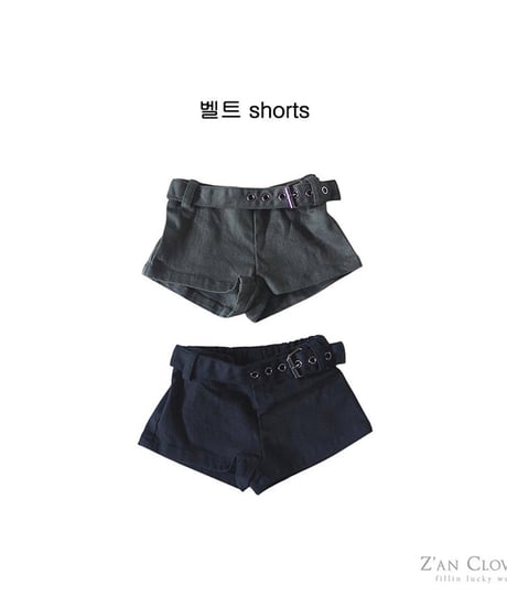 【ZANCLOVER】【予約商品】belt short pants【70-150cm】