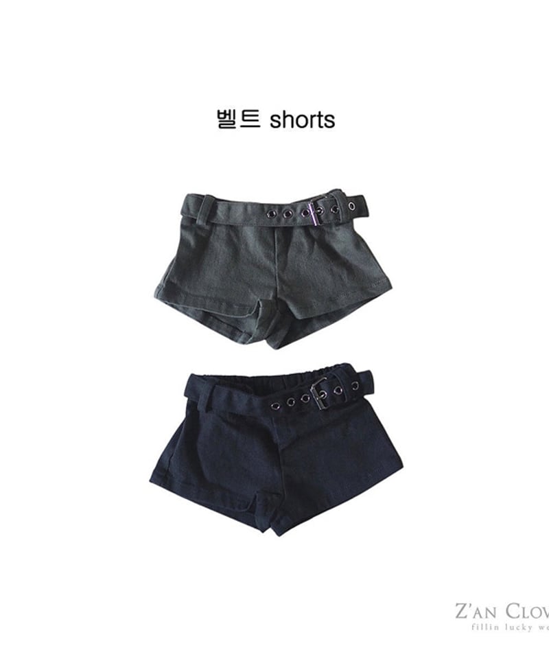ZANCLOVER】【予約商品】belt short pants【70-150cm】 | M