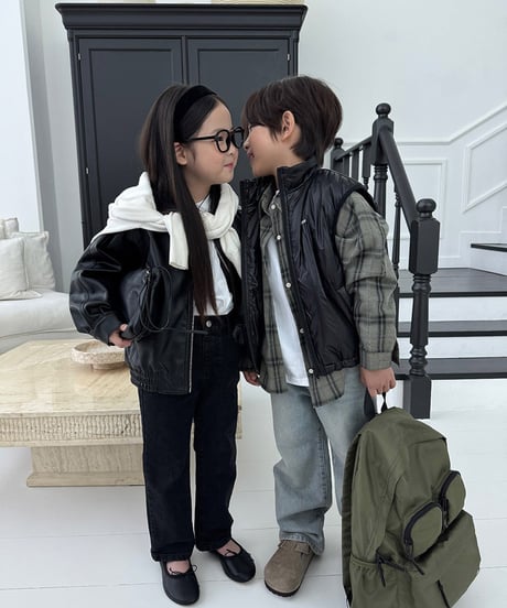 【OUR】【予約商品】leather jacket【90-160cm】