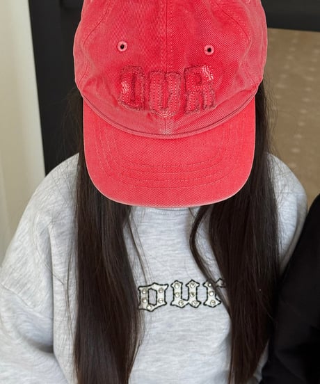 【OUR】【予約商品】LOGO linestone pullover【90-160cm】