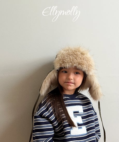 【Ellymolly】【予約商品】military boa flight cap