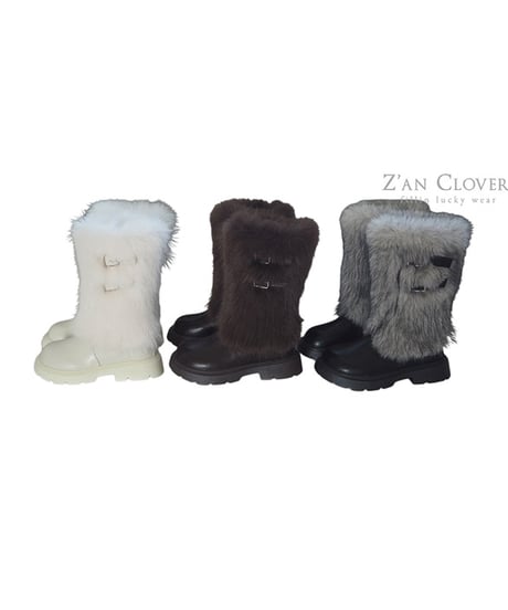 【ZANCLOVER】【予約商品】fur boots【16-22cm】