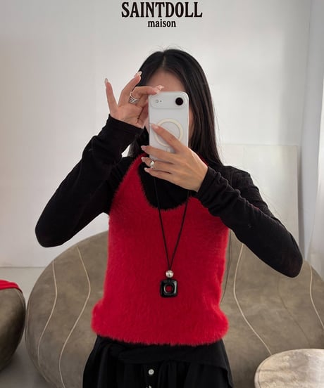 【saont doll】【予約商品】holter neck mohair tops【90-150cm】