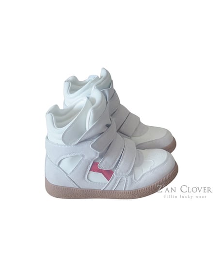 【ZANCLOVER】【予約商品】belt hightop sneakers【23-25cm】