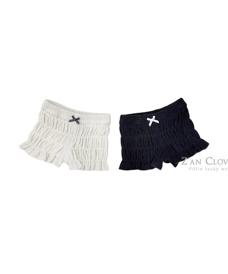 【ZANCLOVER】【予約商品】velours shirring short pants【70-150cm】