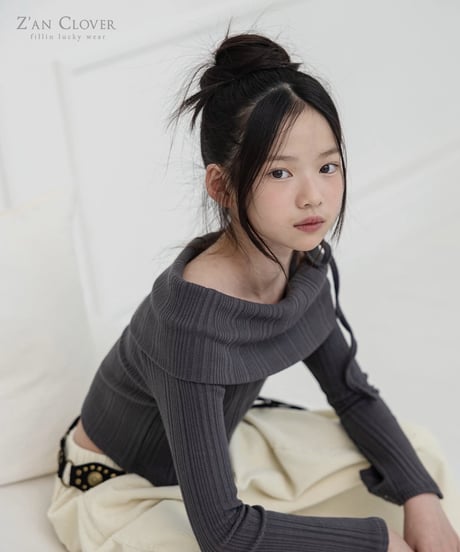 【ZANCLOVER】【予約商品】offshoulder knit tops【70-150cm】