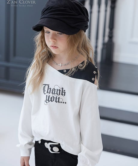 【ZANCLOVER】【予約商品】offshoulder layered pullover 【70-150cm】