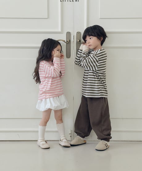 【little hi】【予約商品】border long tee【80-120cm】