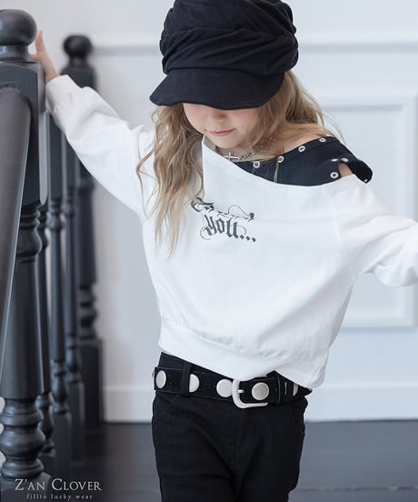 【ZANCLOVER】【予約商品】offshoulder layered pullover 【70-150cm】