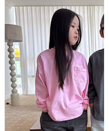 【OUR】【予約商品】pigment long tee【90-160cm】