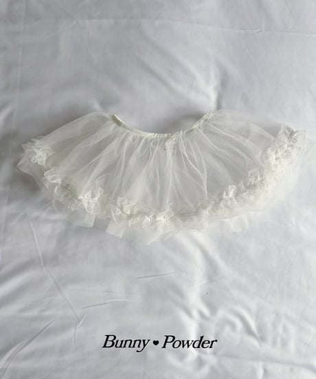 【BUNNY POWDER】【予約商品】tulle frill skirt【90-150cm】