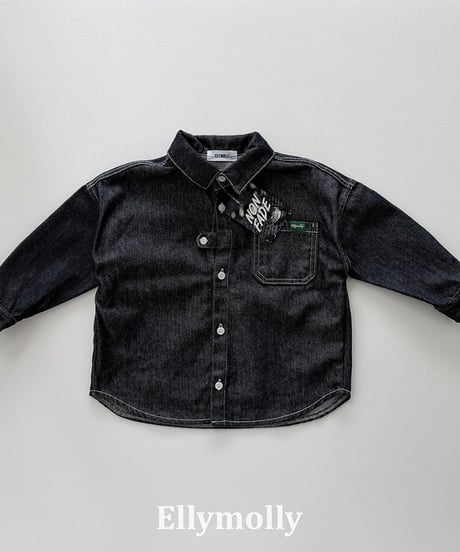 【ELLYMOLLY】【予約商品】denim shirt【80-130cm】