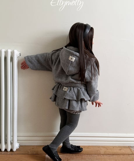 【Ellymolly】【予約商品】short parka【70-130cm】