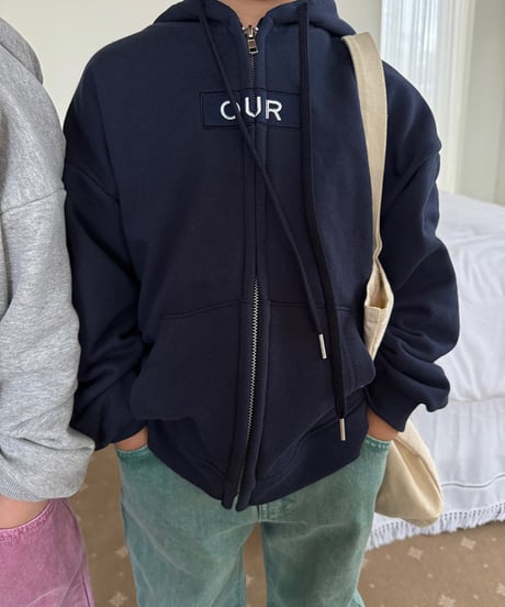 【OUR】【予約商品】front logo parka【90-160cm】
