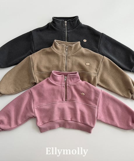 【ELLYMOLLY】【予約商品】half zip pullover【80-130cm】