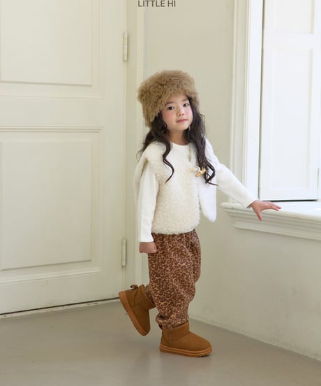 【LITTLE HI】【予約商品】leopard sweat pants【80-120cm】