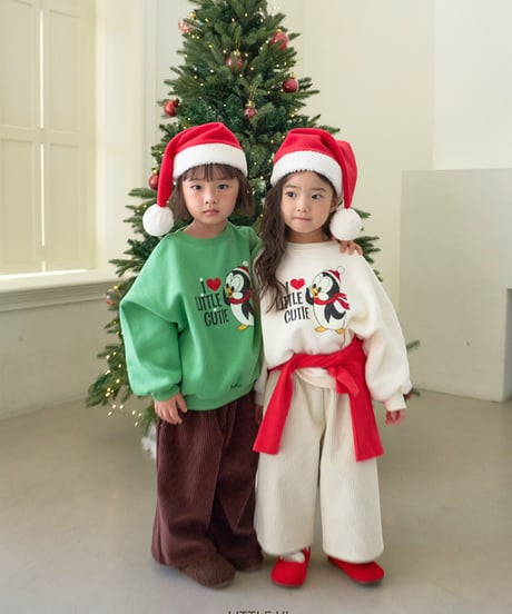 【LITTLE HI】【予約商品】I♡LITTLE penguin pullover【80-120cm】