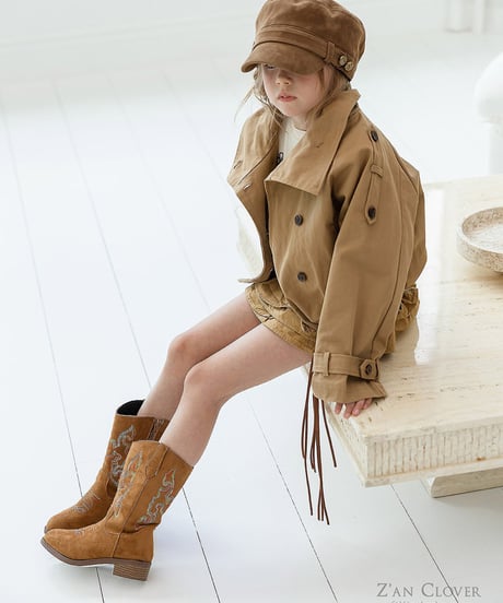 【ZANCLOVER】【予約商品】western boots【17.0-23.0㎝】