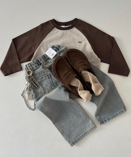 【OUR】【予約商品】straight denim pants【90-160cm】