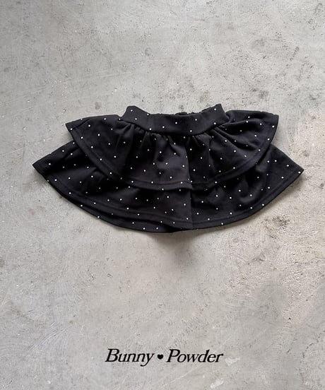 【BUNNY POWDER】【予約商品】frill mini skirt【90-150cm】