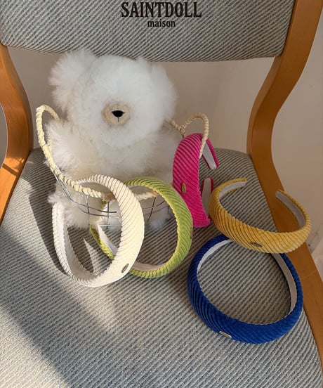 【saont doll】【予約商品】color velours head band