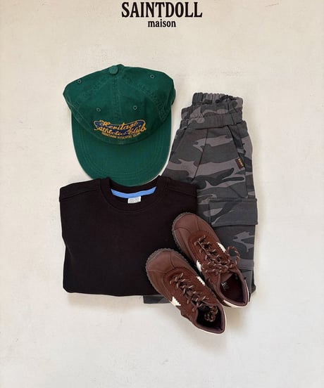 【saont doll】【予約商品】camouflage wide middle pants【90-150cm】