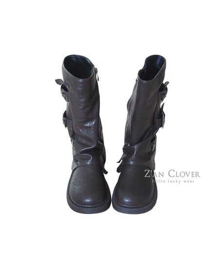 【ZANCLOVER】【予約商品】3buckle boots【17.0-23.0㎝】