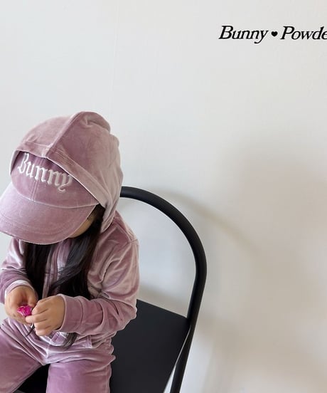 【BUNNY POWDER】【予約商品】BUNNY  velours logo cap