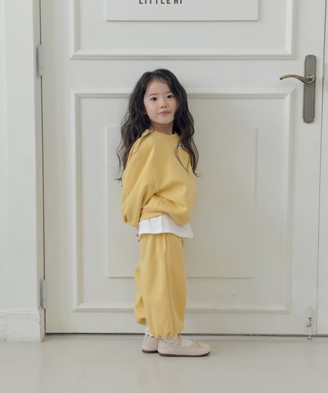 【LITTLE HI】【予約商品】color sweat setup -TOPS-【80-120cm】
