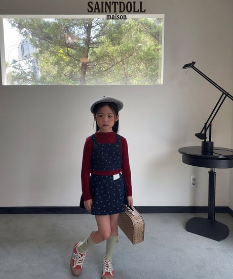 【saont doll】【予約商品】cherry denim set up-TOPS-【90-150cm】