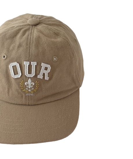 【OUR】【予約商品】LOGO cotton cap