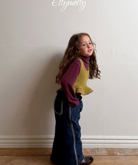 【Ellymolly】【予約商品】holter neck tops【70-130cm】