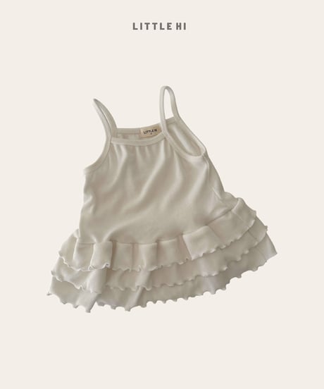 【LITTLE HI】【予約商品】frill camisole one-piece【80-120cm】