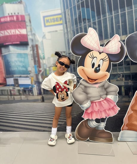 Minnie Big face tee【100cm-160cm】