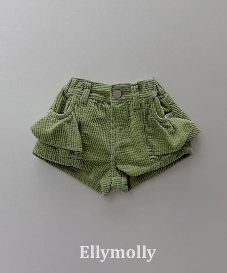 【ELLYMOLLY】【予約商品】color frill short pants【80-130cm】