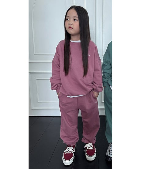 【OUR】【予約商品】color sweat set up【90cm-160cm】