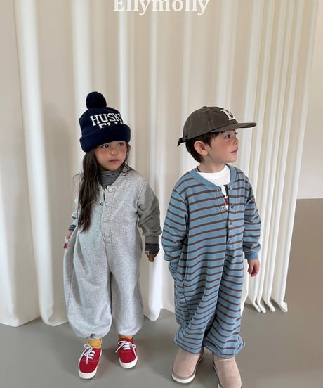 【ELLYMOLLY】【予約商品】cotton rompers【80-130cm】