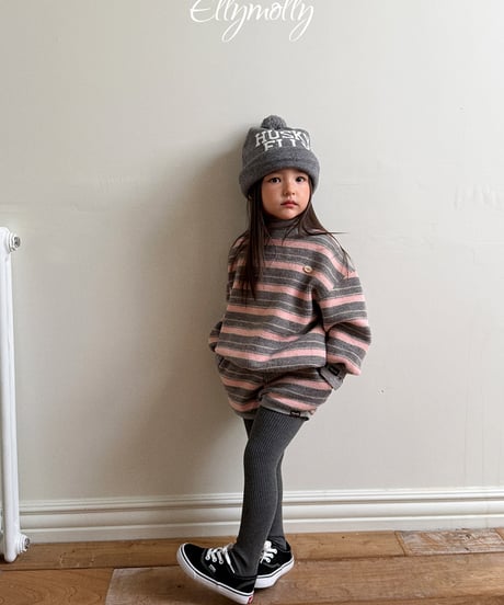 【Ellymolly】【予約商品】multi border pullover【70-130cm】